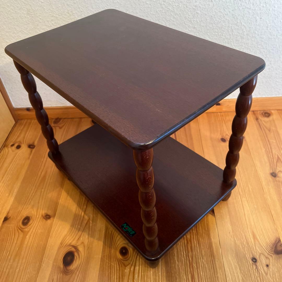 Najiko ナジコ　昭和レトロ　ビンテージ　サイドテーブル　飾り棚　2段ラック