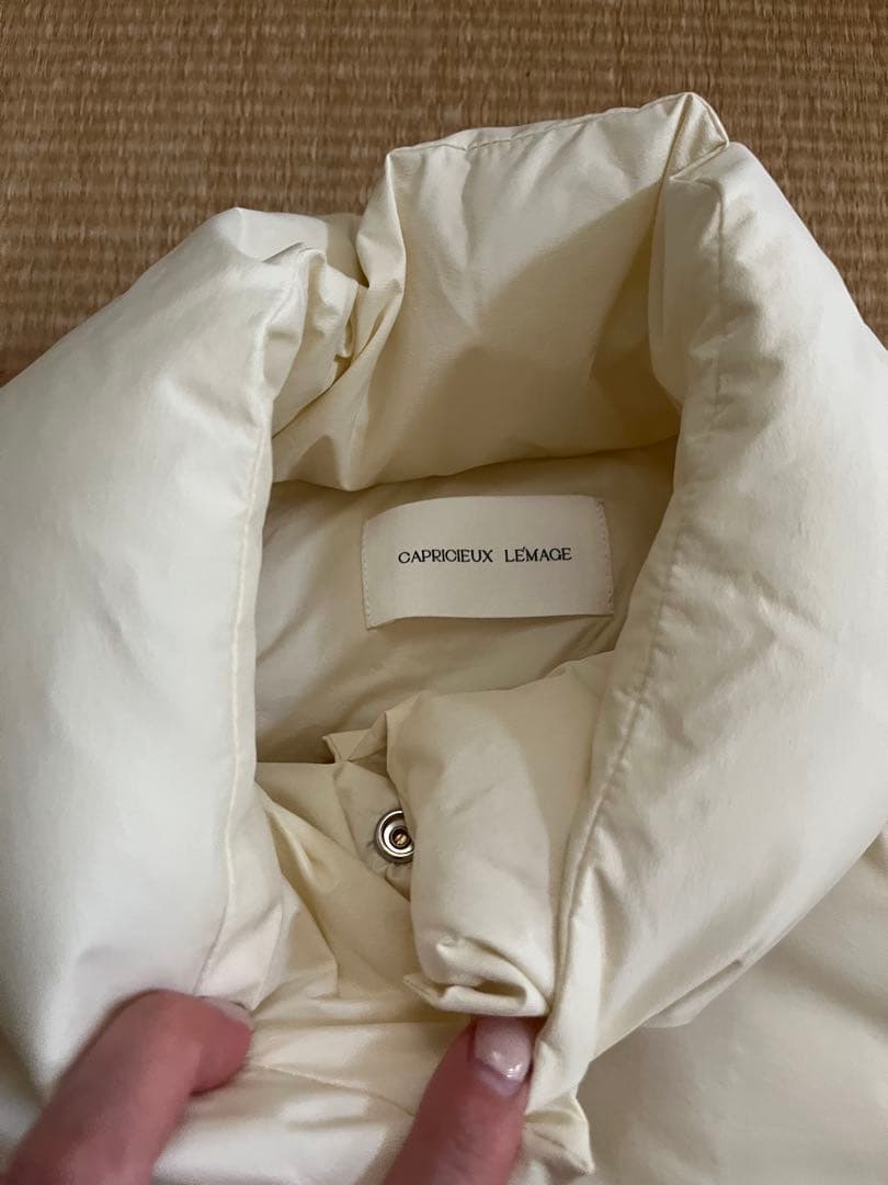 新品CAPRICIEUX LEMAGE 2WAY中綿パフジャケット ベストS白