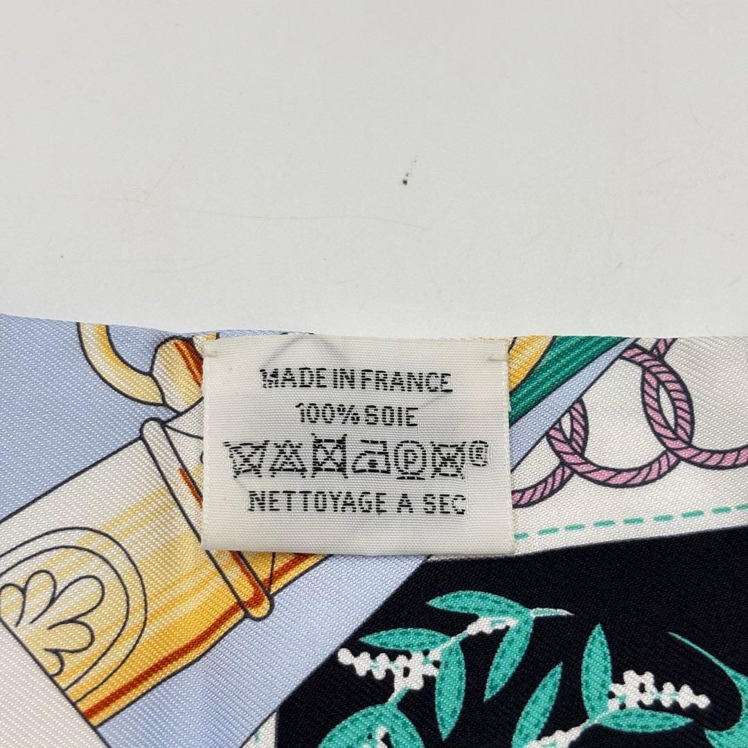 【美品】HERMESエルメス ツイリー シルク スカーフクリケティス タグ箱あり
