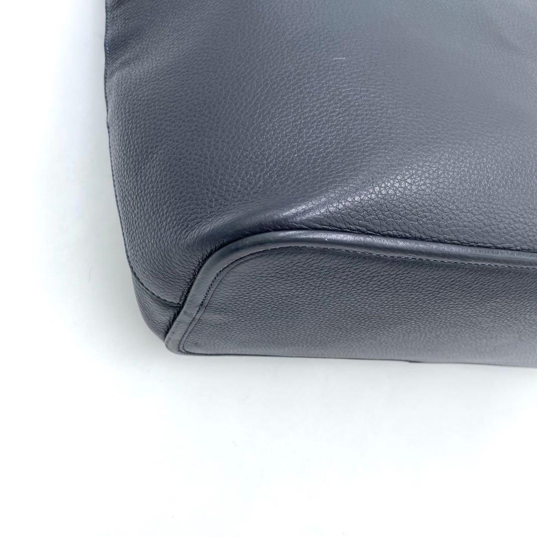 極美品✨COACH サリバン ビジネストート A4肩掛け レザー ネイビー