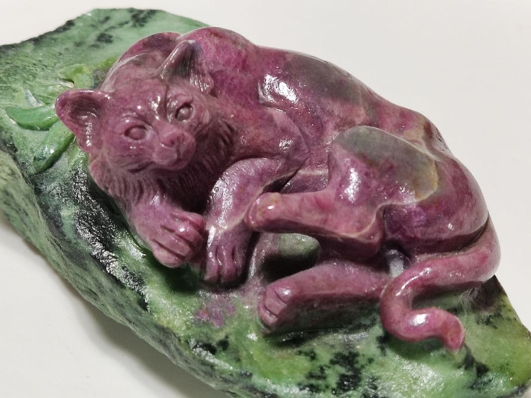 パワーストーン　リアルトム&ジェリー　ルビーゾイサイト　805g　No.85