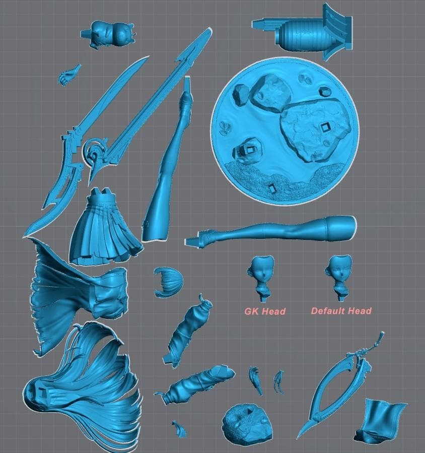 1/7　未塗装 未組立　フィギュア　ガレージキット　鳴潮 千咲