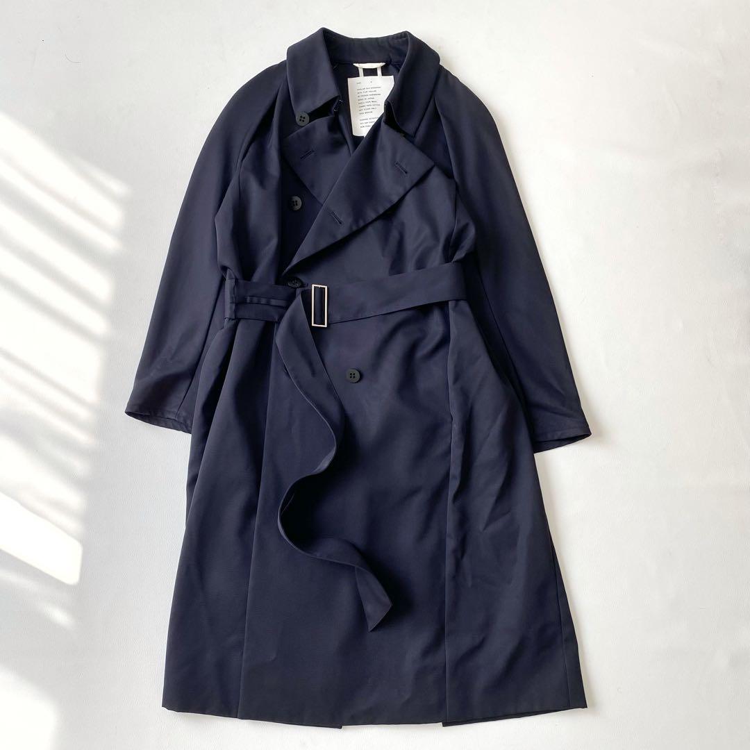 名作　OVERCOAT オーバーコート　トレンチコート　ネイビー