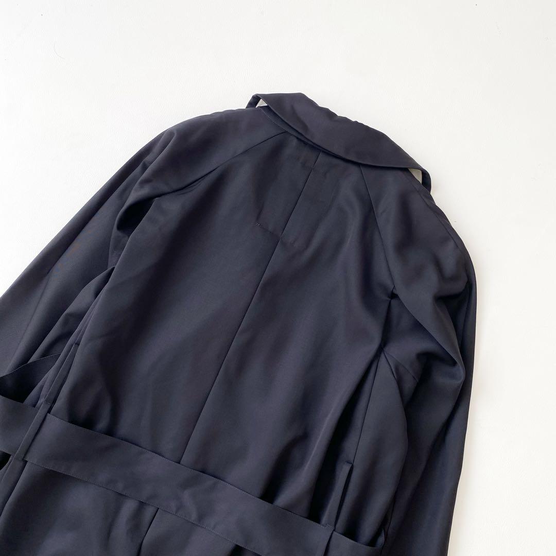 名作　OVERCOAT オーバーコート　トレンチコート　ネイビー