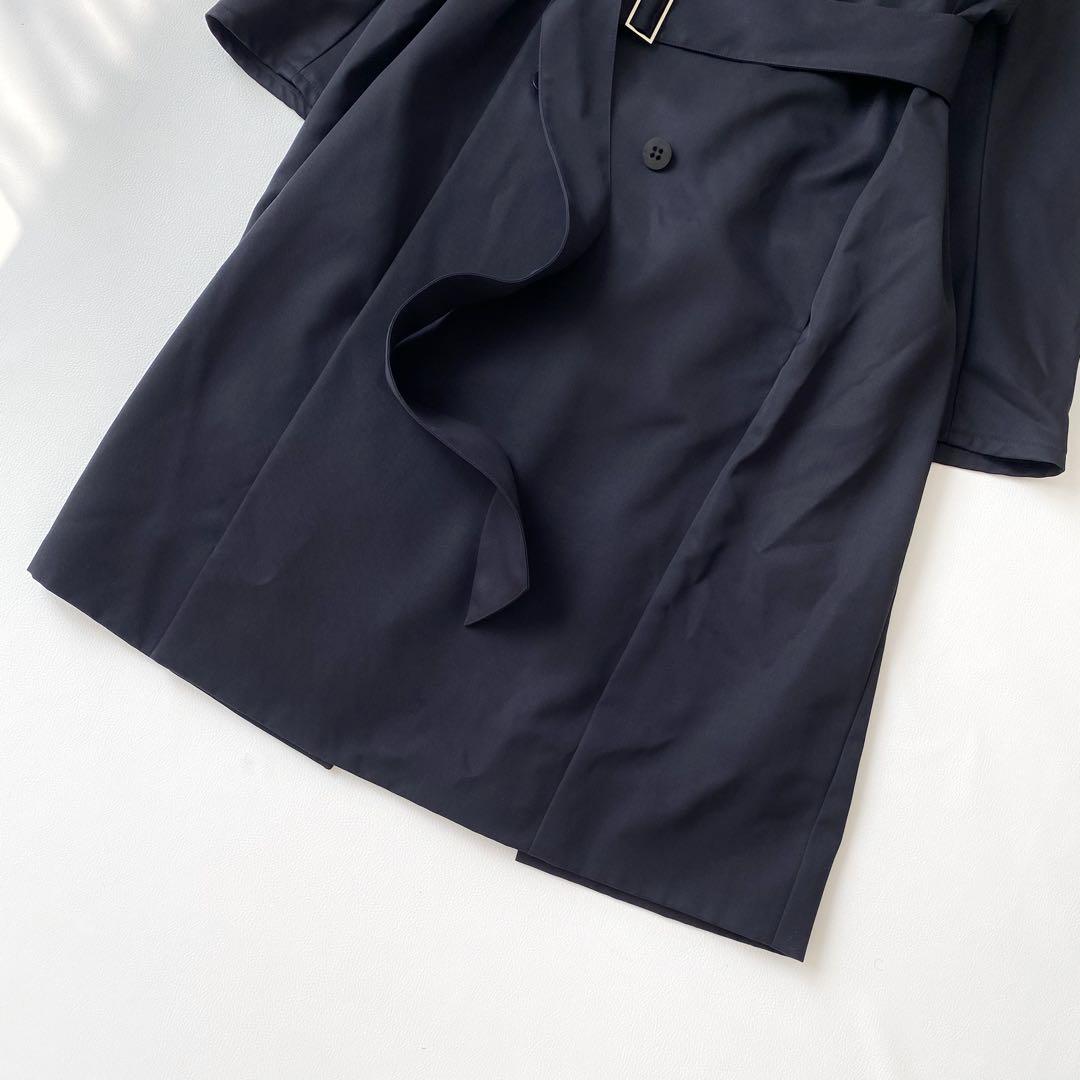 名作　OVERCOAT オーバーコート　トレンチコート　ネイビー