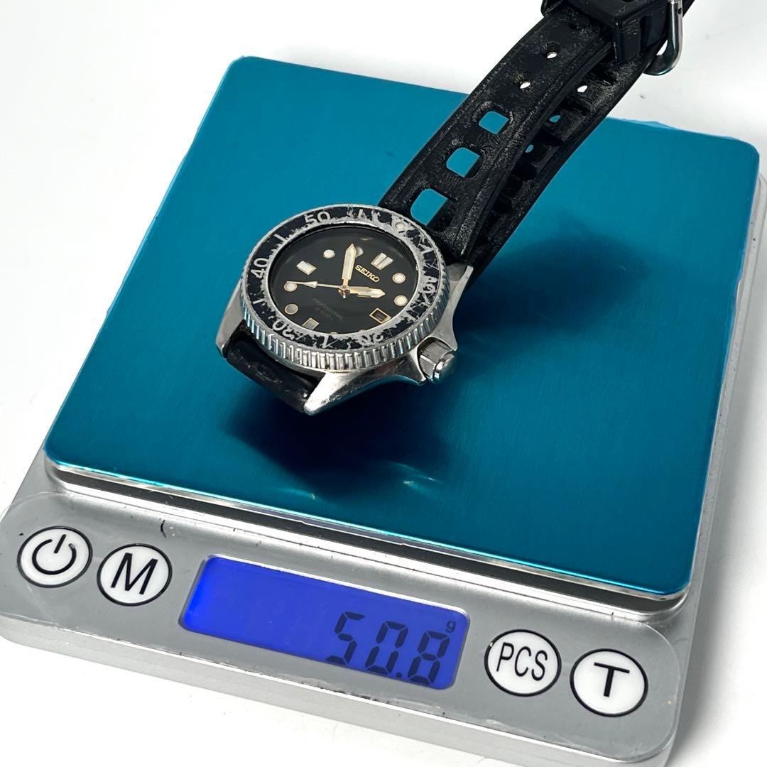 【新品電池/稼働】セイコー ダイバーズウォッチ デイト 黒 2A22-0170