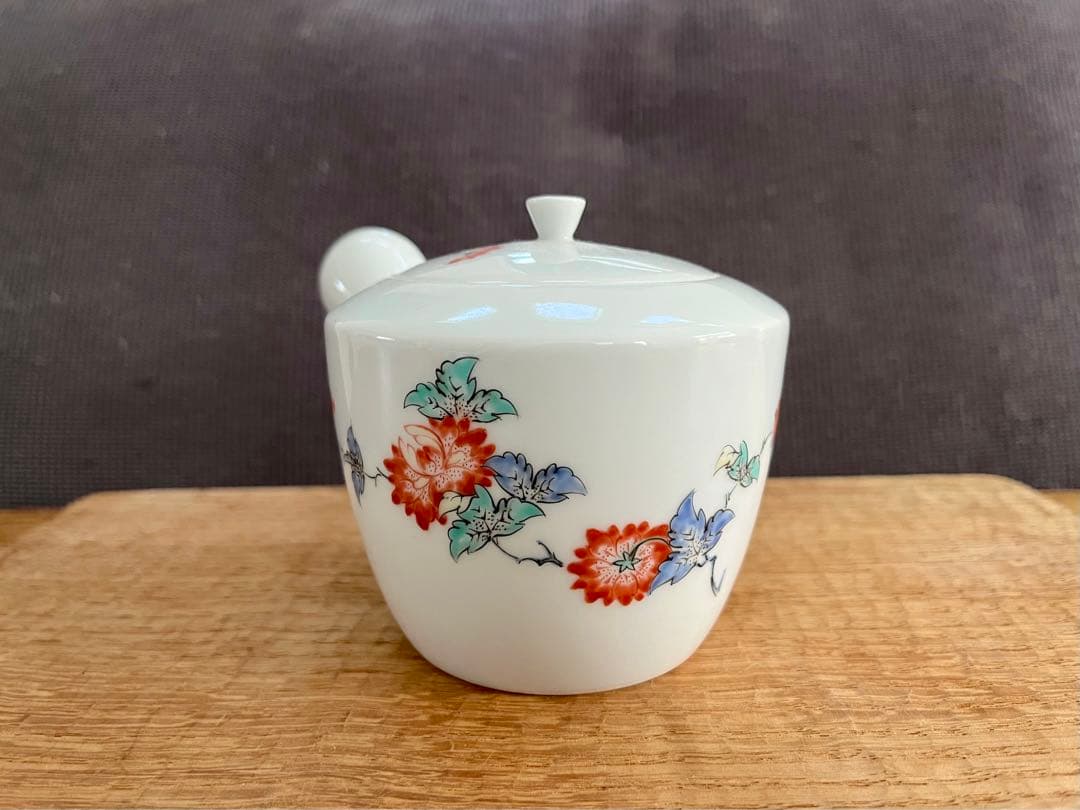 柿右衛門　茶器　急須　牡丹