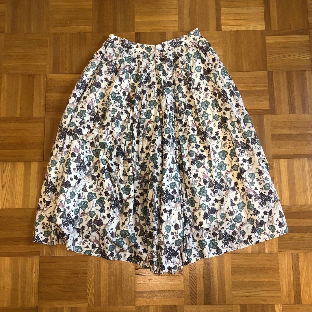 YAECA WRITE　リバティプリント　タックキュロットパンツ