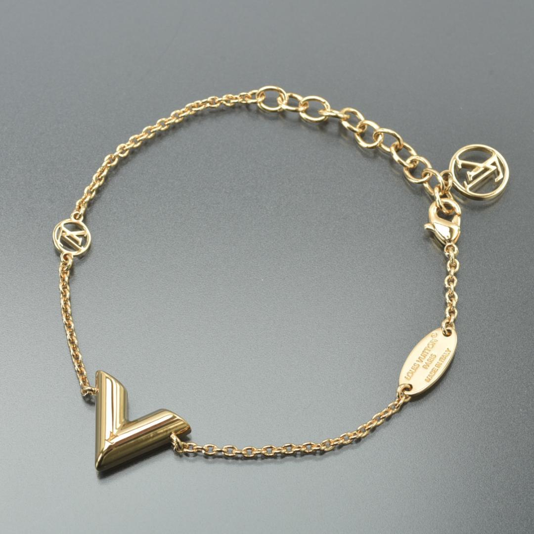 美品◇ルイヴィトン ブレスレット エセンシャルV M00858 ゴールド 箱付き