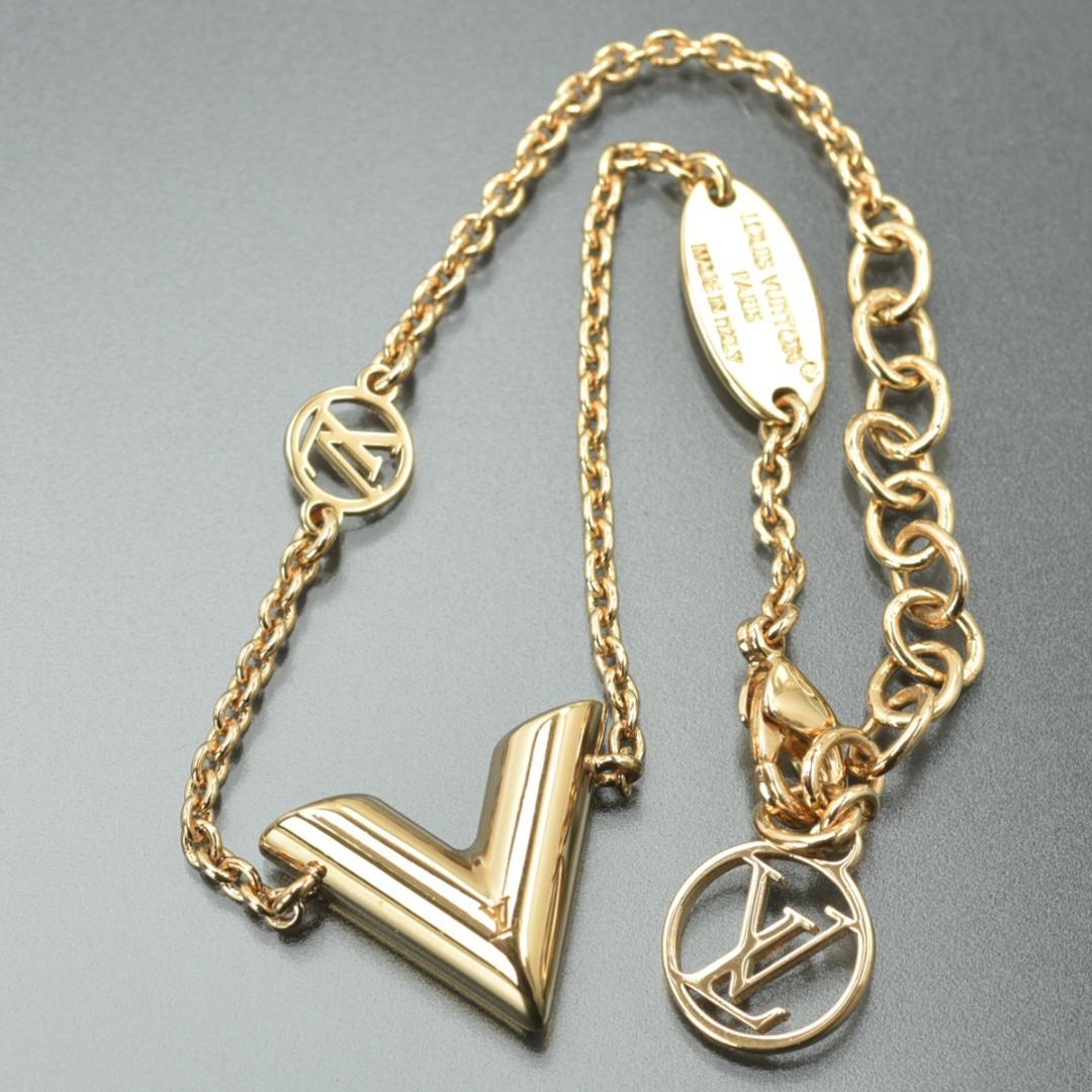 美品◇ルイヴィトン ブレスレット エセンシャルV M00858 ゴールド 箱付き