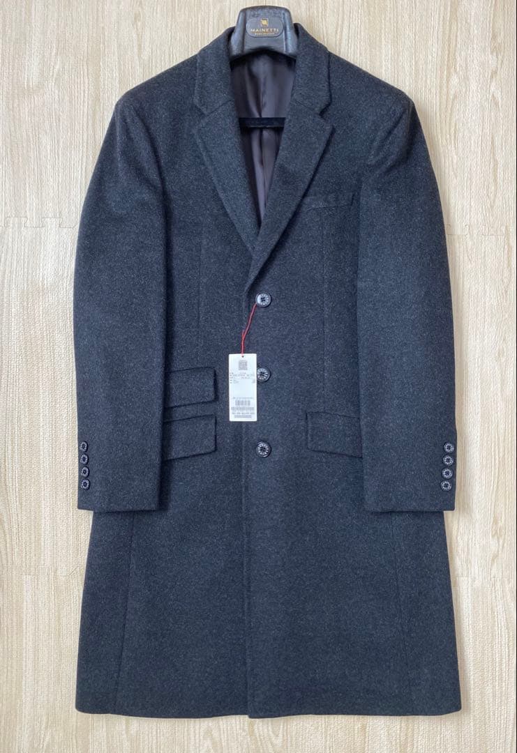 DRESSTERIOR カシミヤ チェスターコートD.GRAY新品未使用