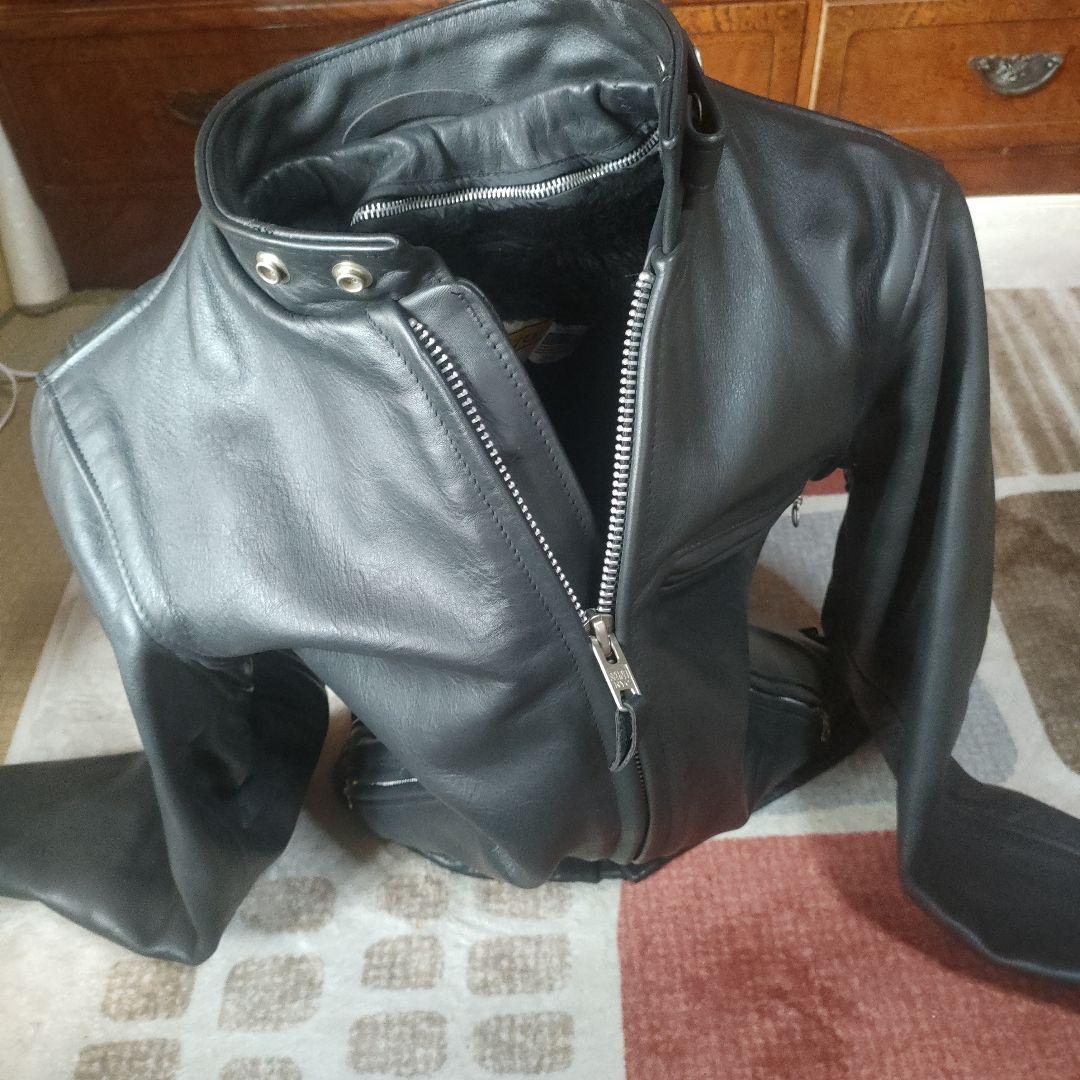 重厚な革質　美品　人気 Schott　641 牛タグ　３４ ヘビーステアハイド