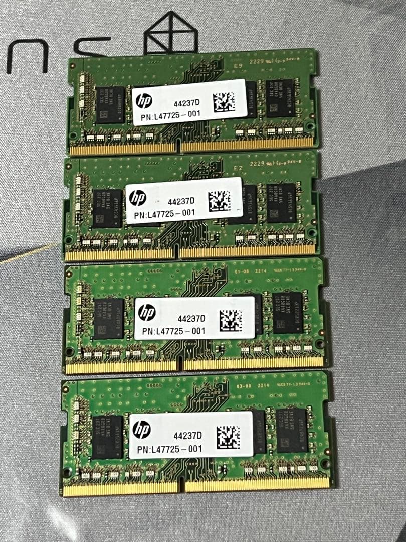 Samsung HP DDR4メモリ4枚セット3200