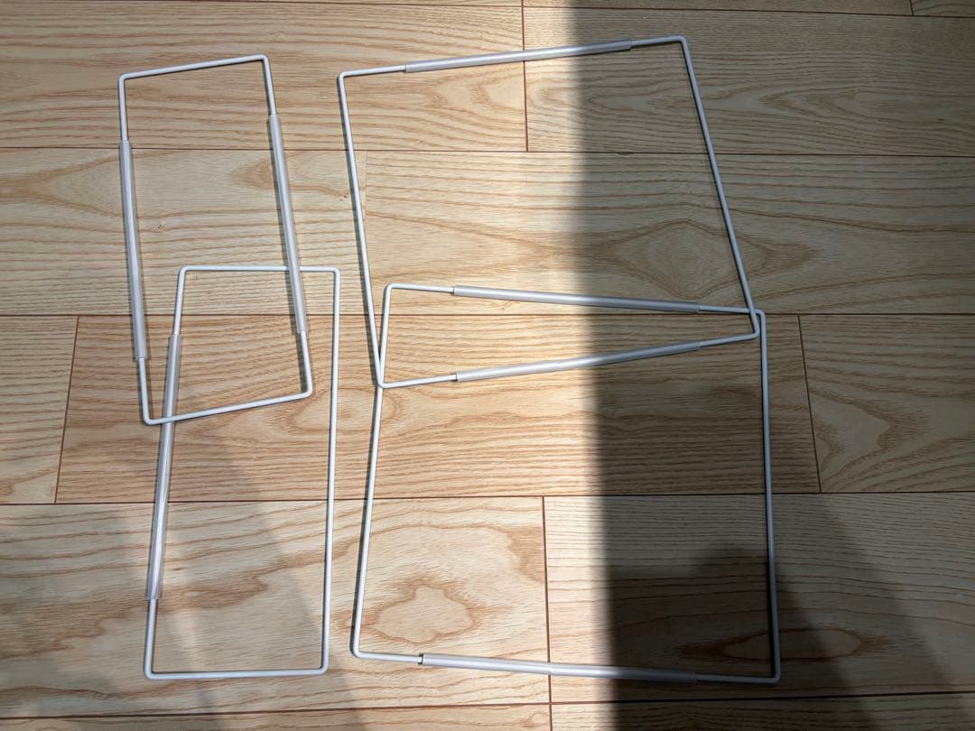 ホワイト収納ラック 折りたたみ式