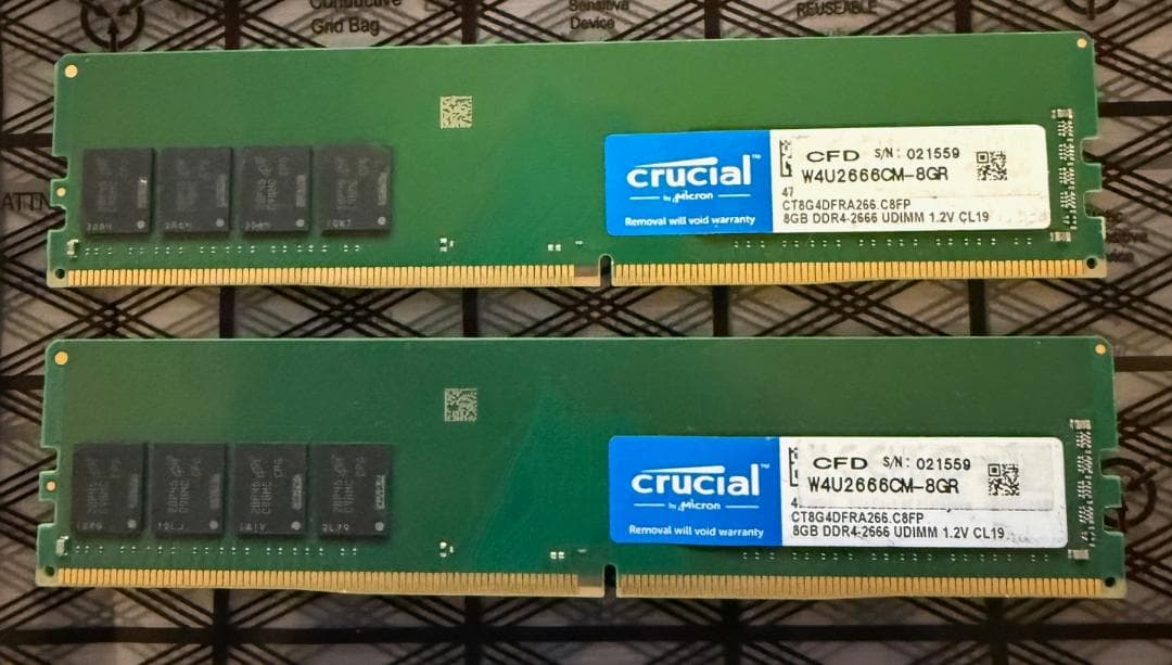 Crucial CFD DDR4-2666 16GB セット (8GB x 2)