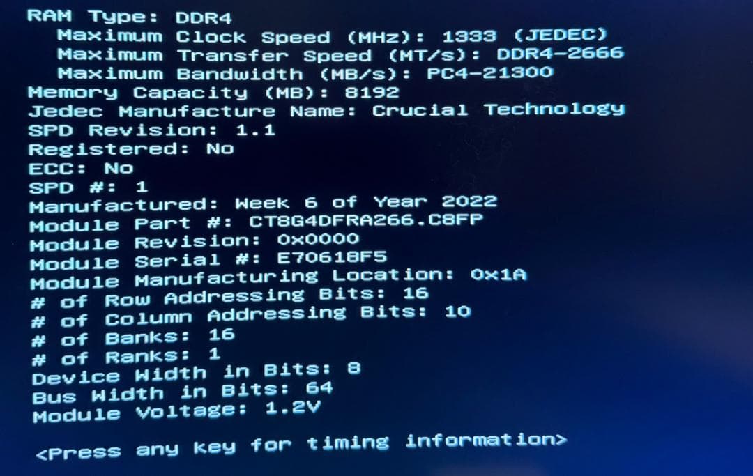 Crucial CFD DDR4-2666 16GB セット (8GB x 2)