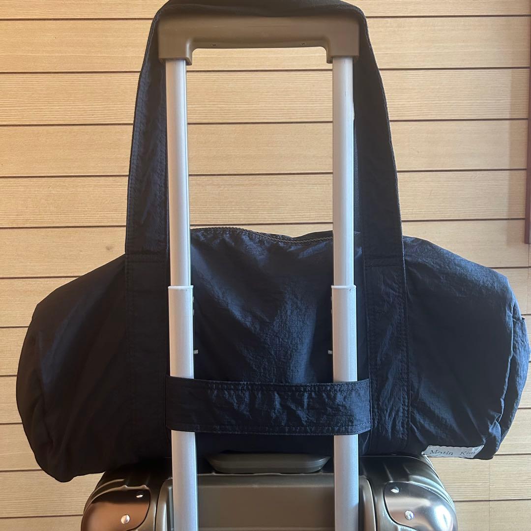 美品　Matin Kim ロゴナイロンボストンバッグ