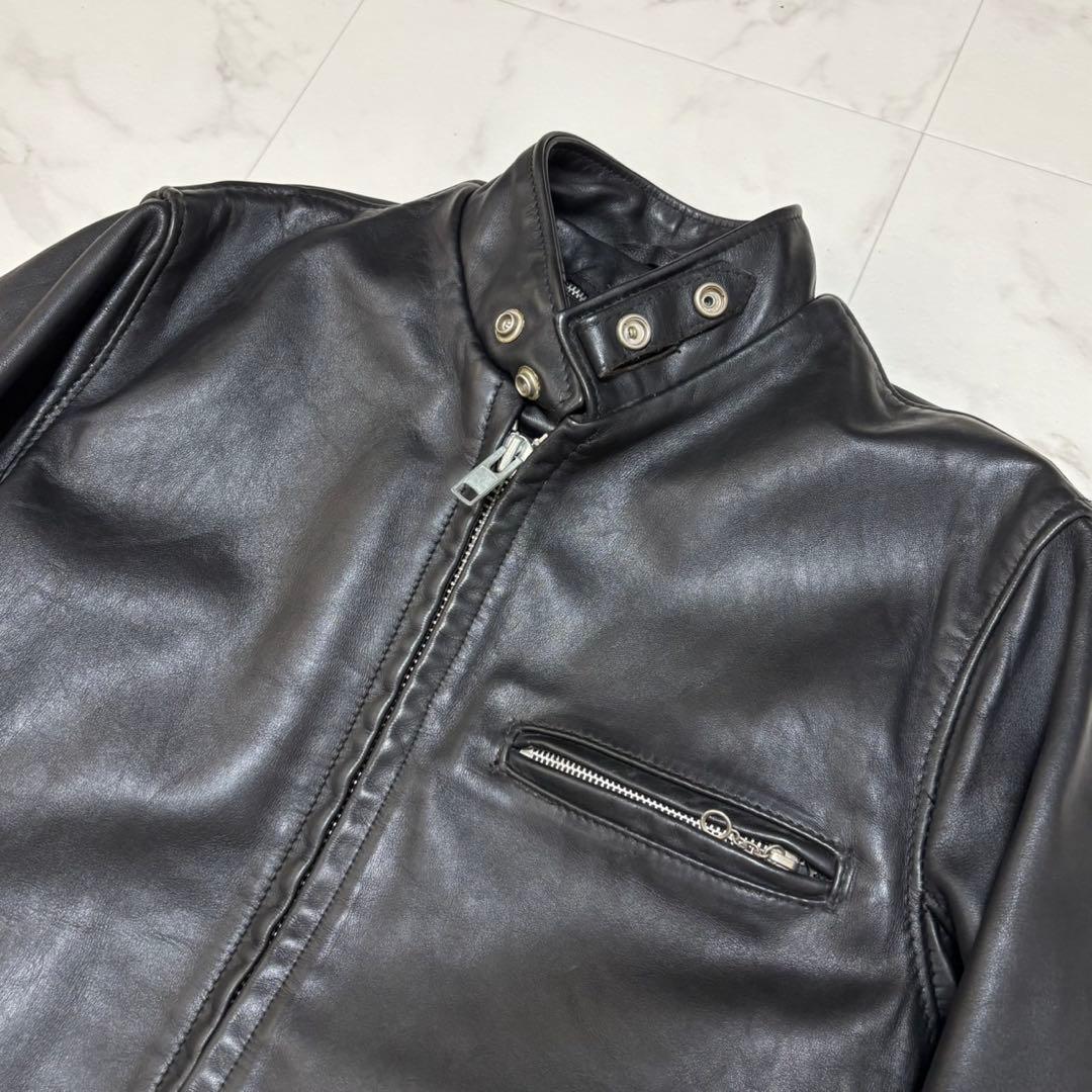 美品✨schott シングル ライダースジャケット 641 ボアライナー付