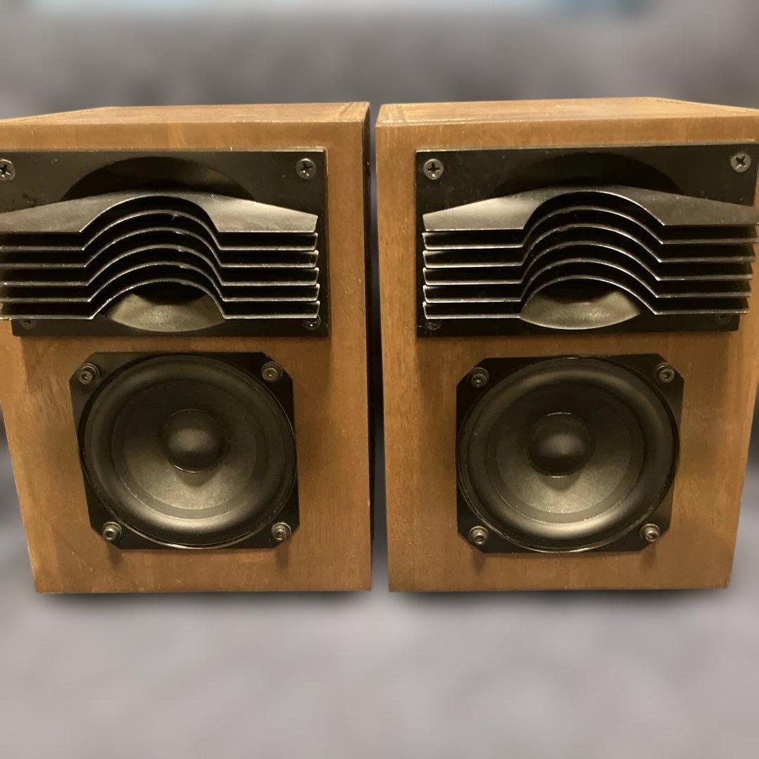 【新年特価】《完動品》木製スタック型スピーカー 2ウェイ2スピーカー