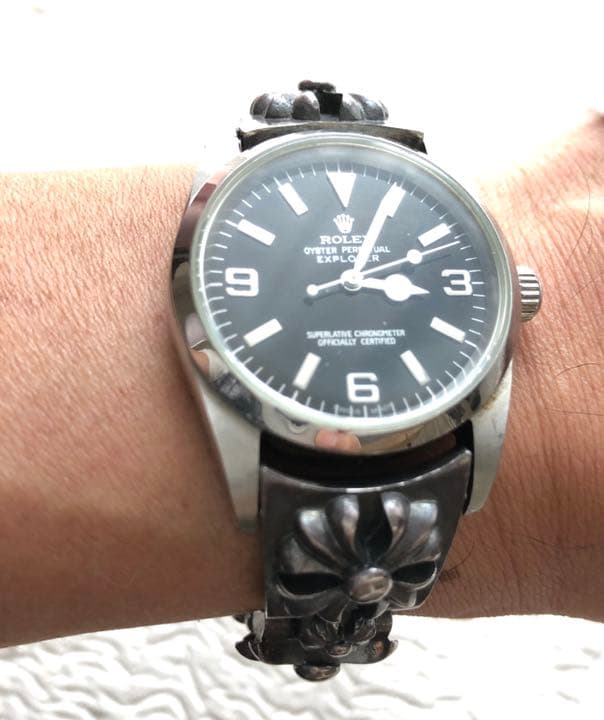 魚 シルバー925 デザイン　デザイン時計ベルト(時計は関係ありません)