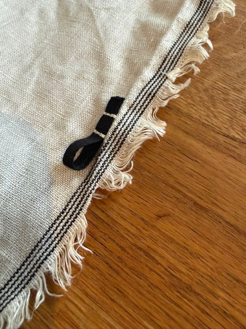 【2セット】KURASIKU 自然素材カーテン ナグ きなり 麻100% 革紐付