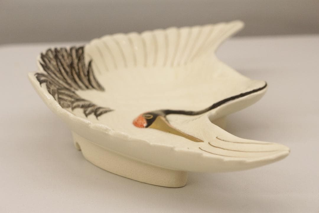 薩摩焼宗家★壽宮陶苑★鶴型伺付★５枚組★鶴の形の皿5枚