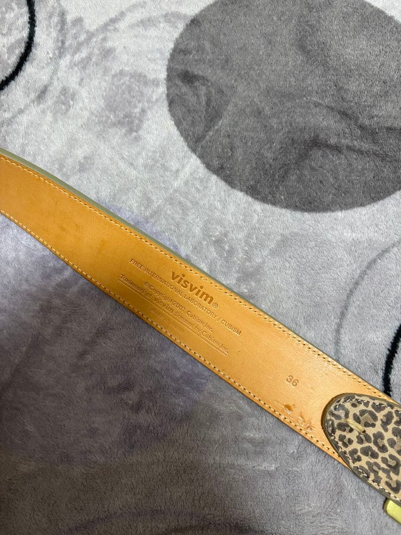 visvim leopardベルト サイズ36