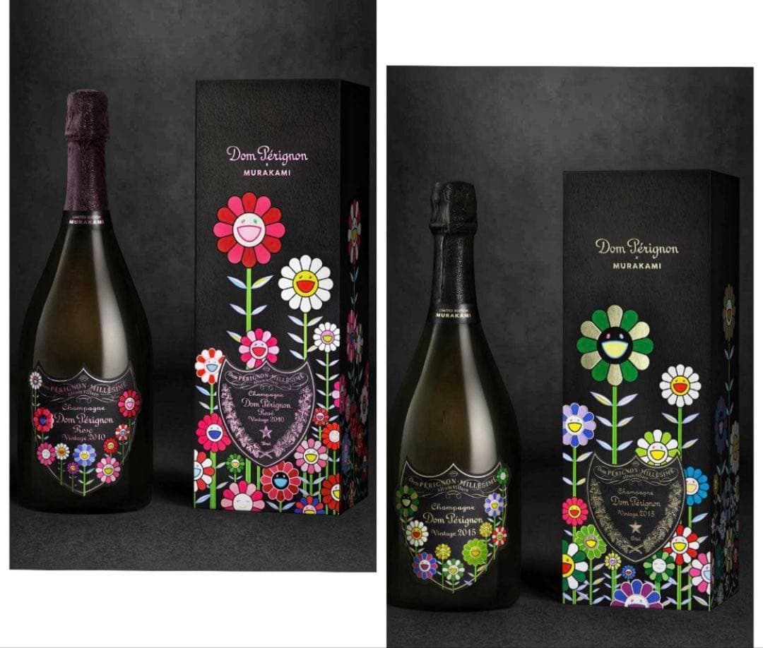 最安値‼️新品未開封‼️2本セット‼️ドンペリ×村上隆❤️限定品