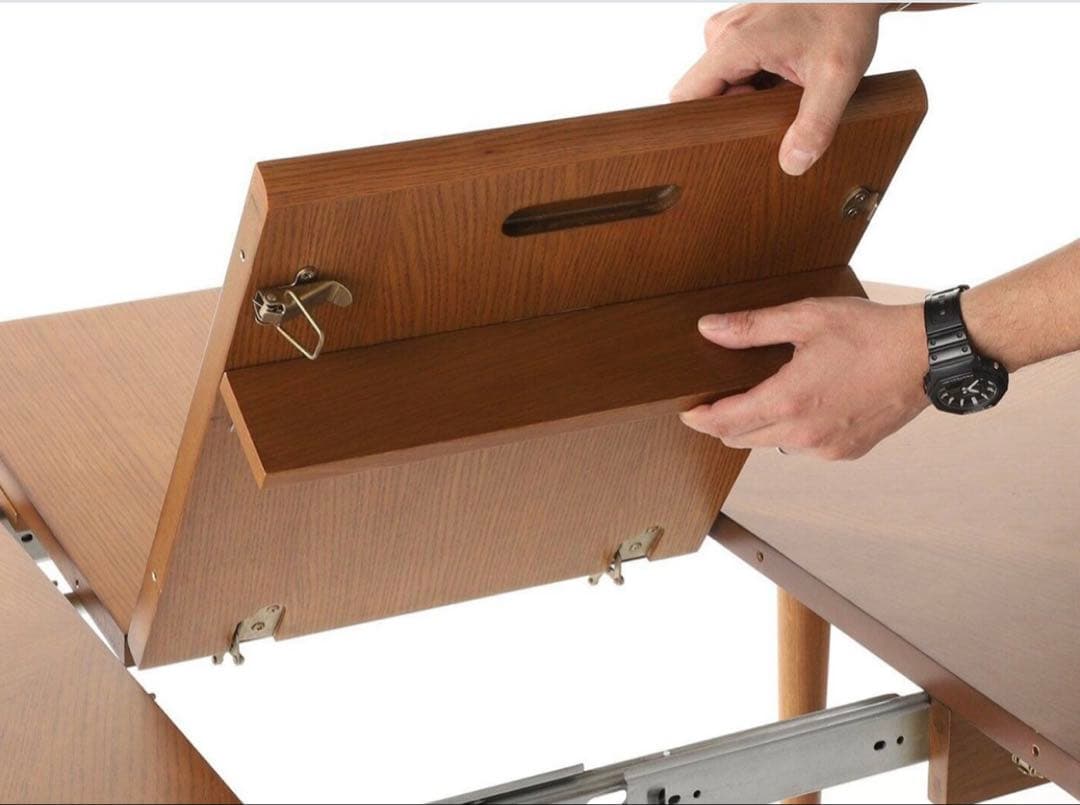 【即購入お控えください】AROS ROUND TABLE ブラウン 伸長式