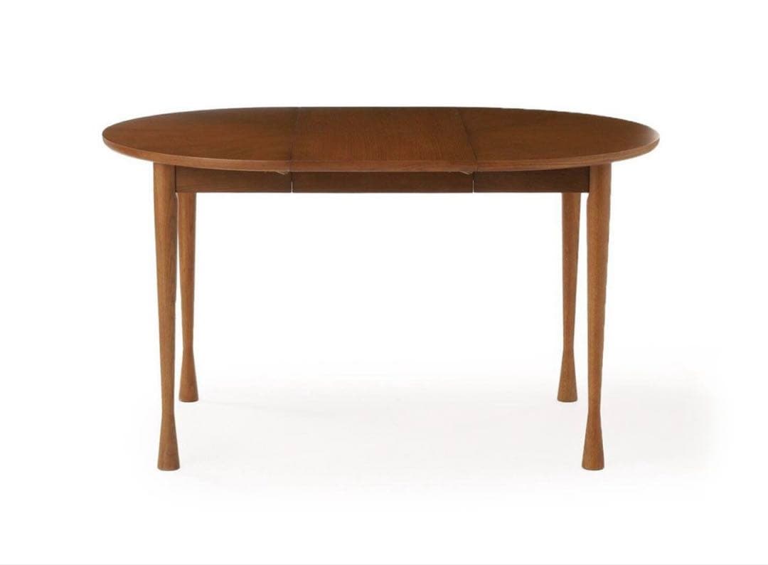 【即購入お控えください】AROS ROUND TABLE ブラウン 伸長式