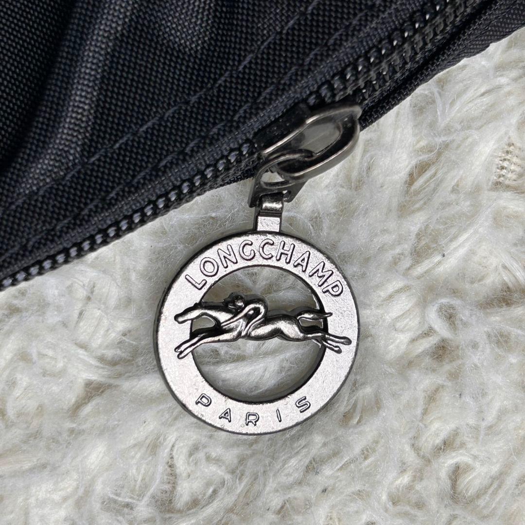 【美品】LONGCHAMP ナイロン 大容量 ボストンバッグ ブラック Lサイズ