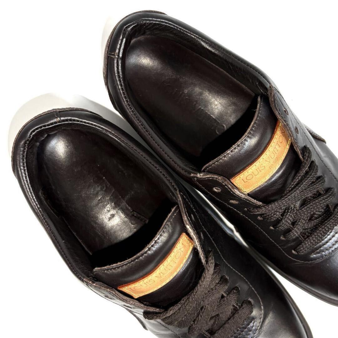 【美品】ルイ ヴィトン レザー スニーカー 35サイズ イタリア製 元袋付き