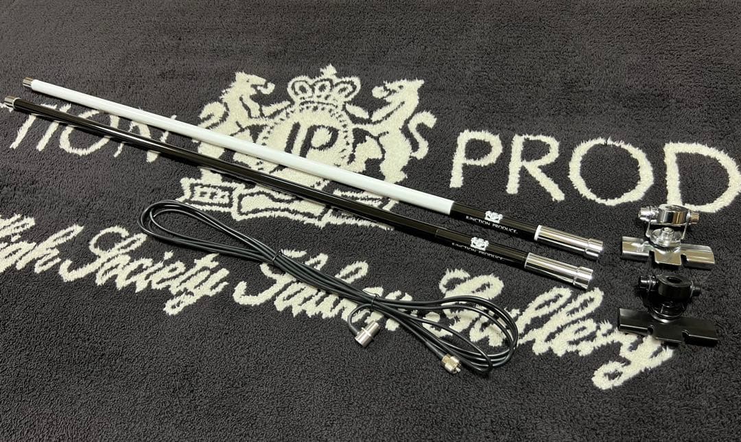 最新作！送料込！　VIPアンテナ1m白　本物　ジャンクションプロデュース