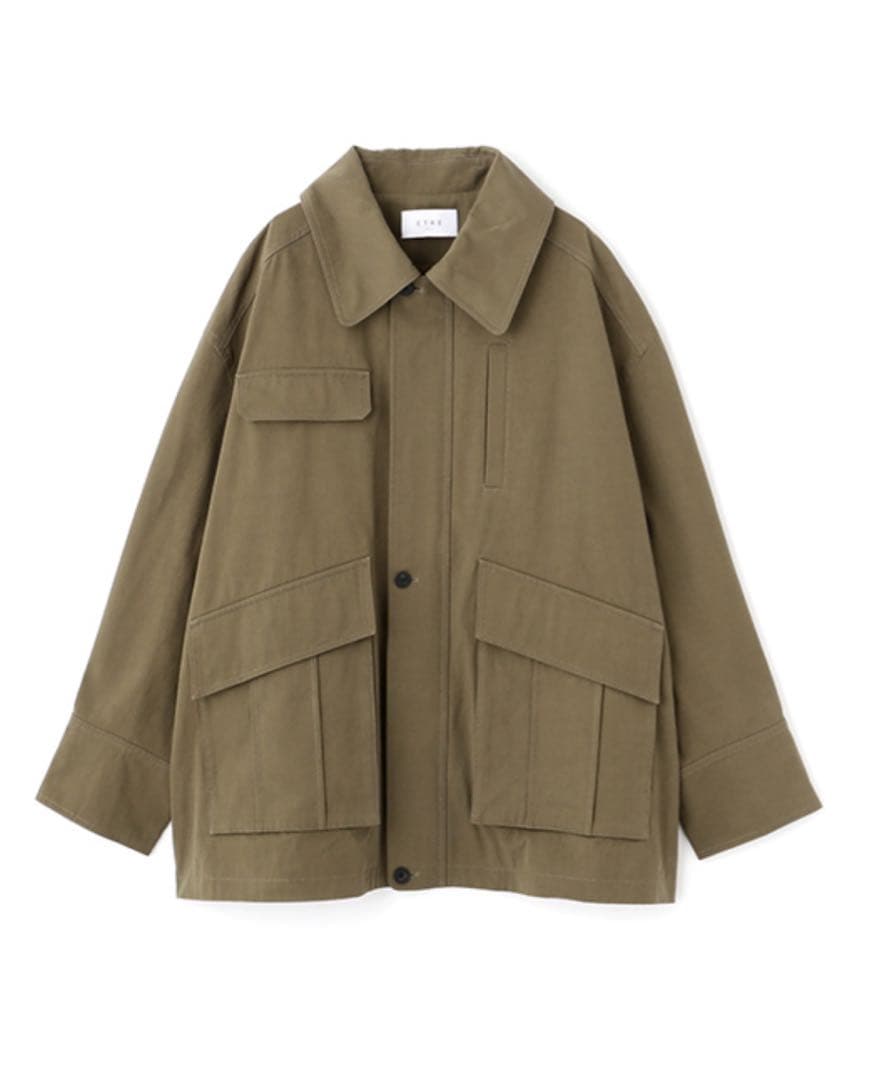 ETRE TOKYO エトレ 新品タグ付 ハイカウントミリタリーコート カーキ