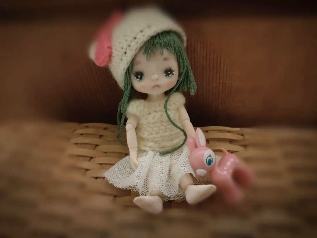 セリアドール（mini）カスタム ボディ.ウィッグ付きプチブライスサイズ