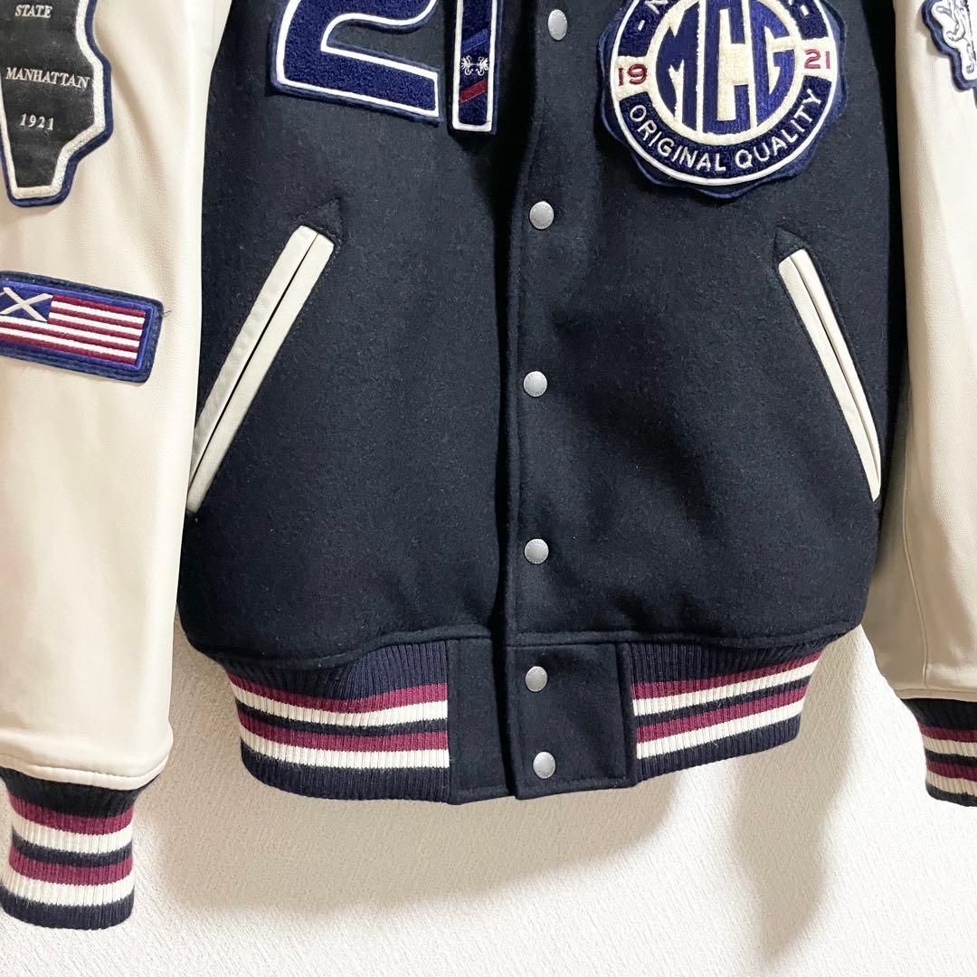 マックレガー　スカジャン　ネイビー　Mサイズ　ワッペン　ジャケット