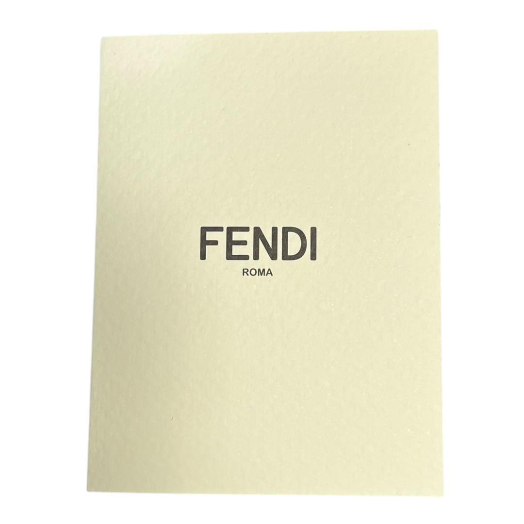 希少✨フェンディ 二つ折り財布 ロゴ 型押し レザー ブラック 黒