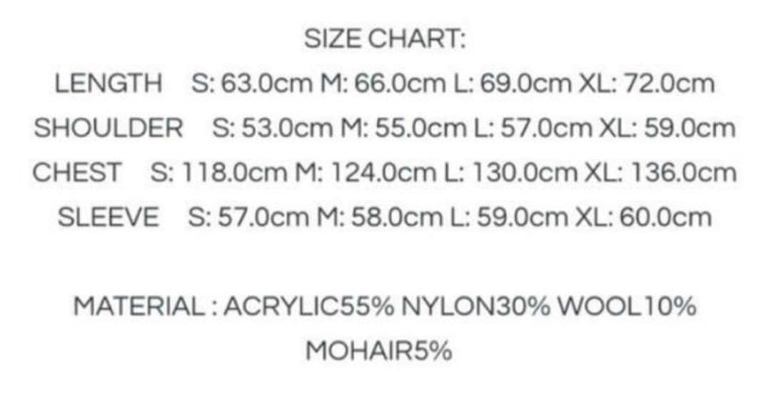 wind and sea モヘアカーディガン ネイビー XL