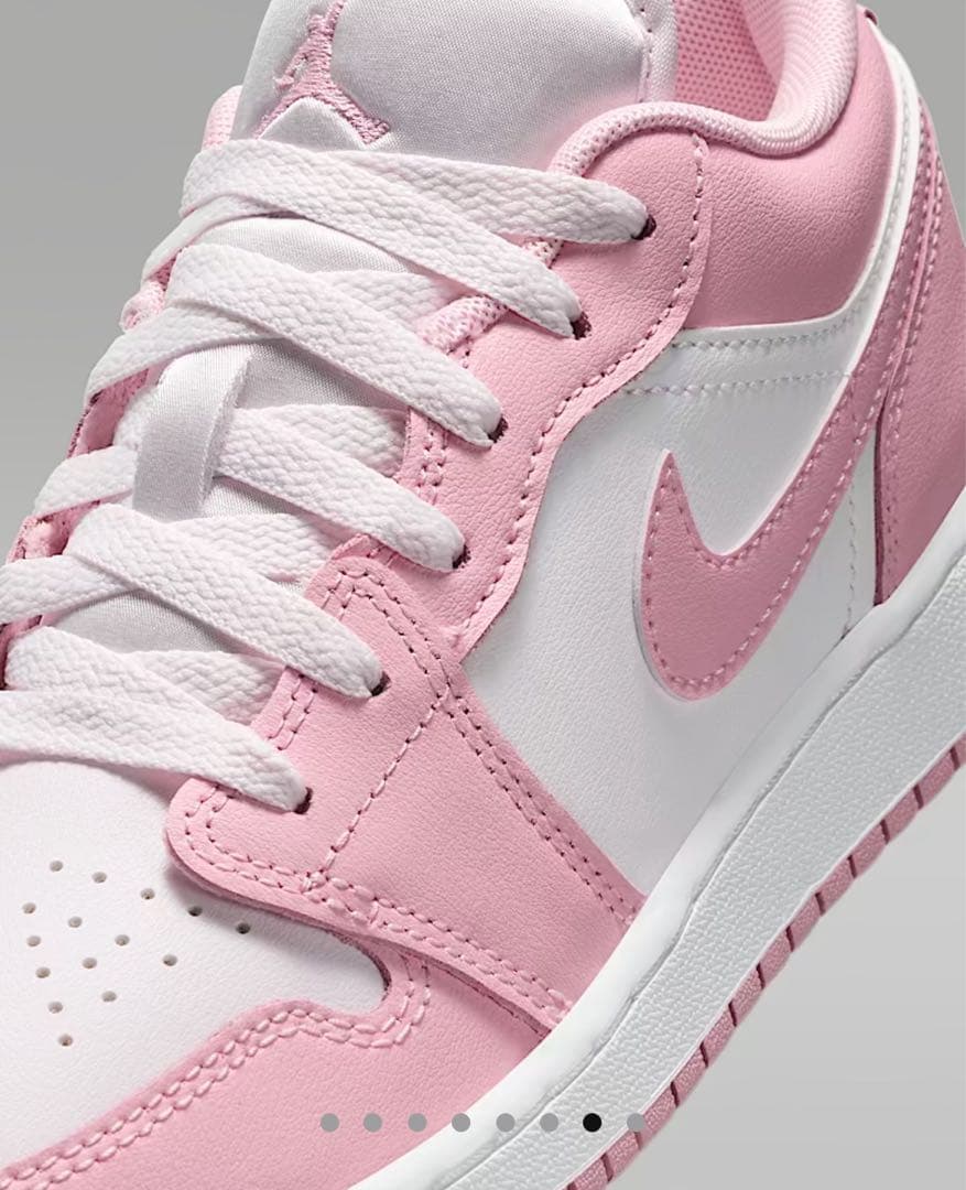 限定【新品】NIKE GS AIR JORDAN1 LOW　ホワイト　ピンク