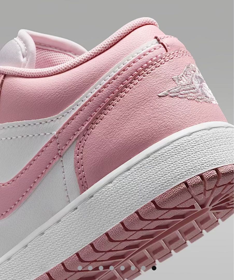 限定【新品】NIKE GS AIR JORDAN1 LOW　ホワイト　ピンク