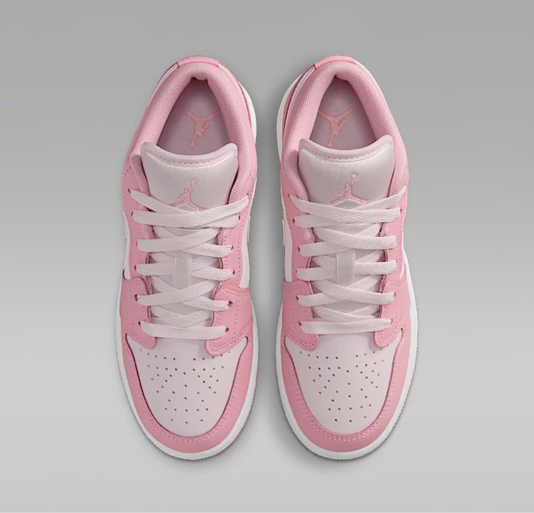 限定【新品】NIKE GS AIR JORDAN1 LOW　ホワイト　ピンク