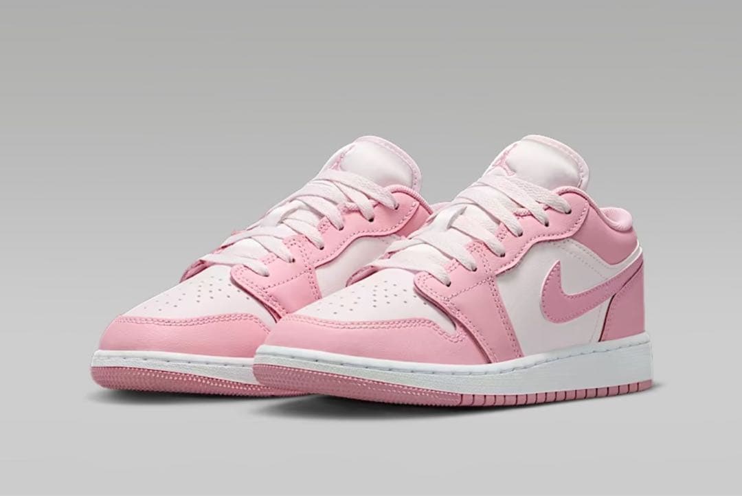 限定【新品】NIKE GS AIR JORDAN1 LOW　ホワイト　ピンク