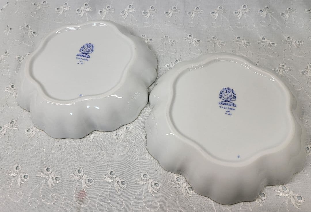 未使用近✨ヘレンド バコニーの春 ピンクのチューリップ クッキーボウル 小皿