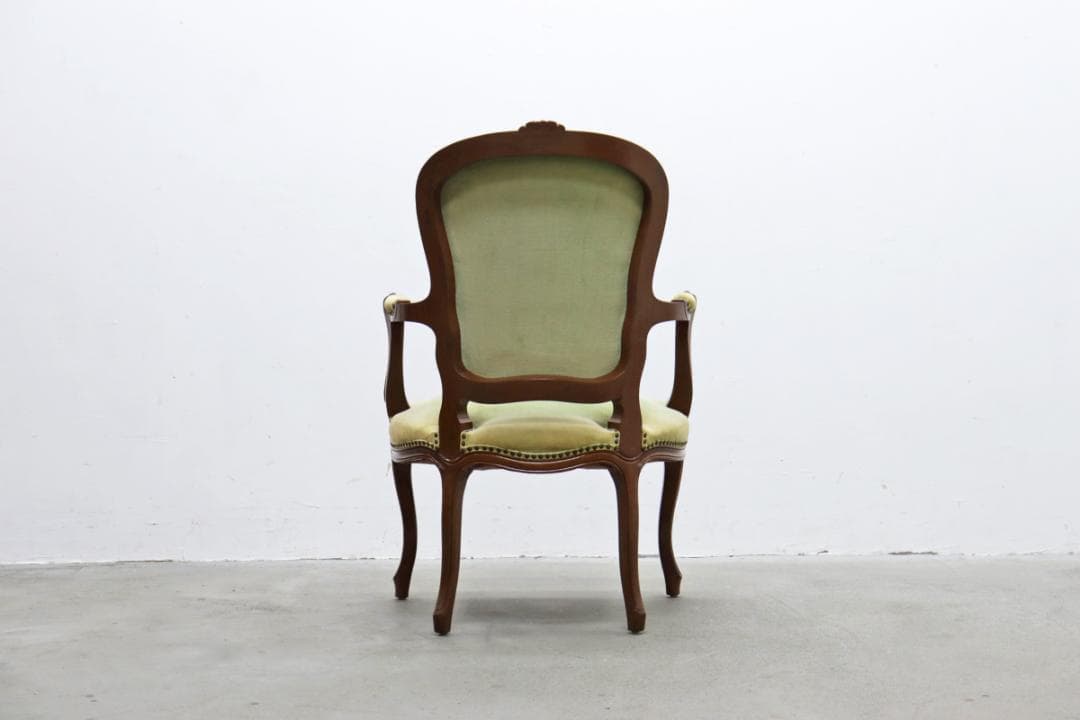 クラシカル ロココ 猫脚 アームチェア ダイニングチェア アンティーク 2
