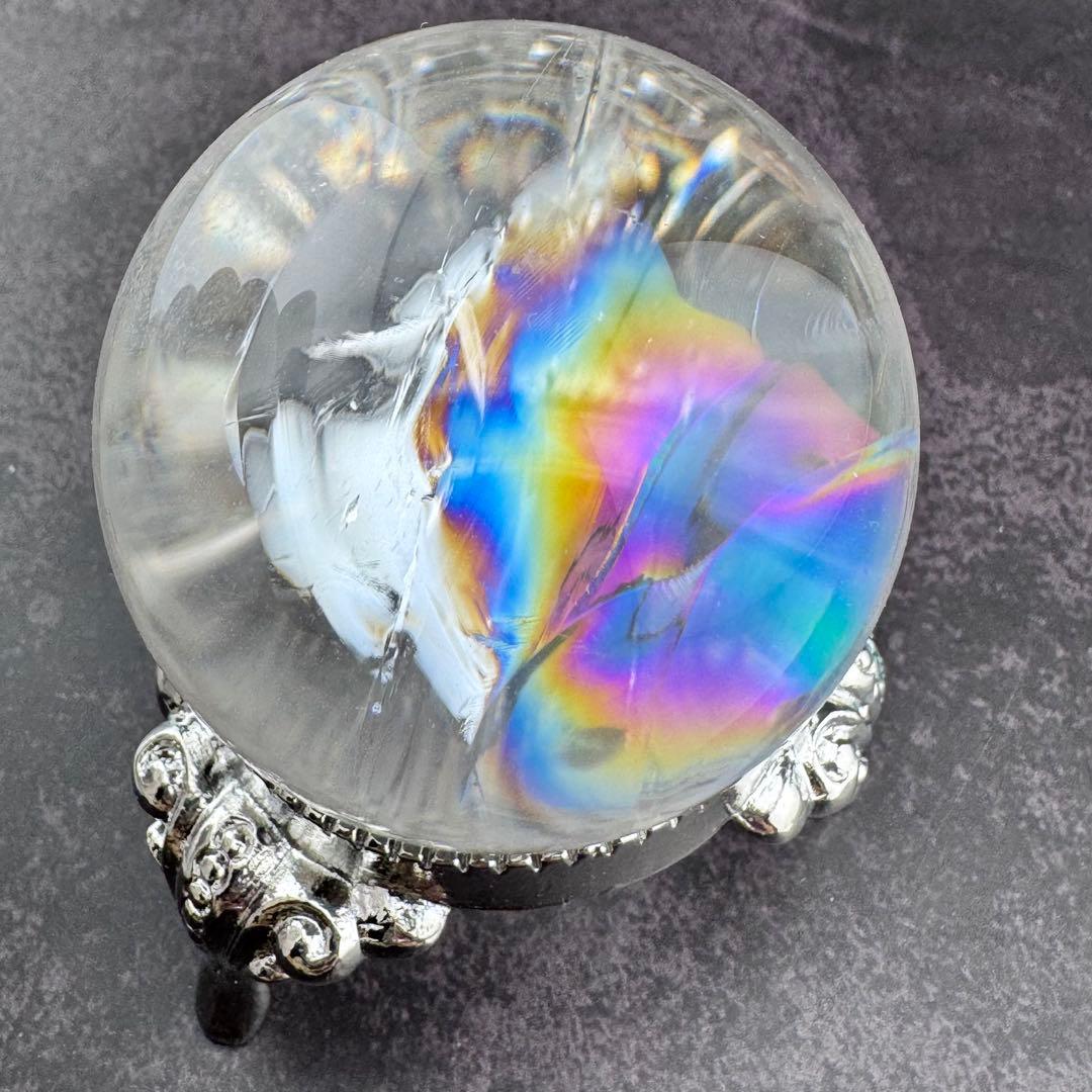 M-28虹入り水晶丸玉　K-15 K-39 おまとめありがとうございます