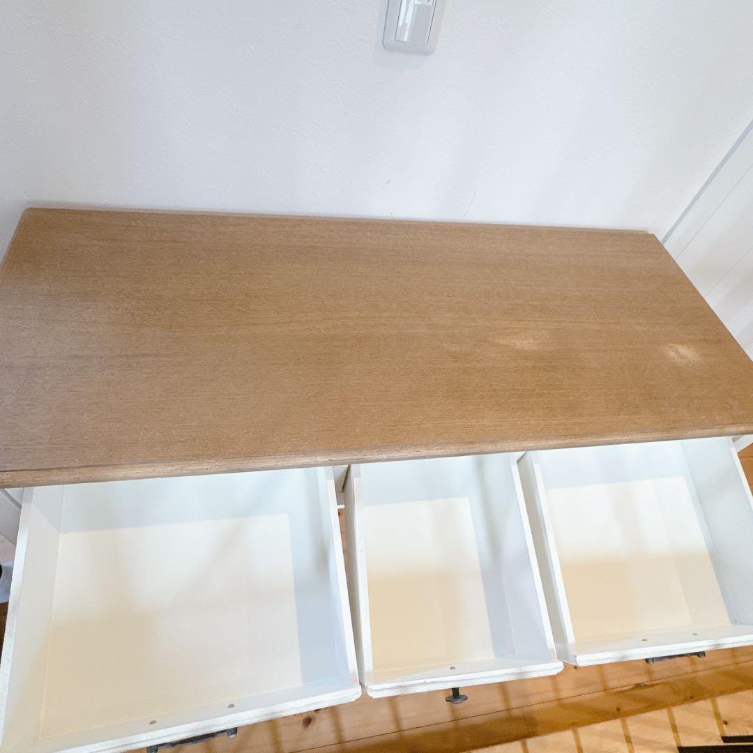 コンソールテーブル フレンチカントリー調　アンティーク　引き出し　東谷