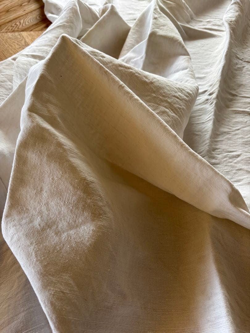 フランスアンティーク 19世紀のリネンシーツ 1800✖️2500 風合い柔らか