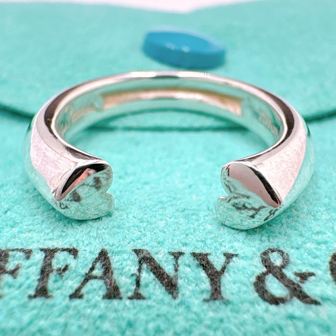 極美品 オールドティファニー テンダネスハート リング 8.5号 シルバー925