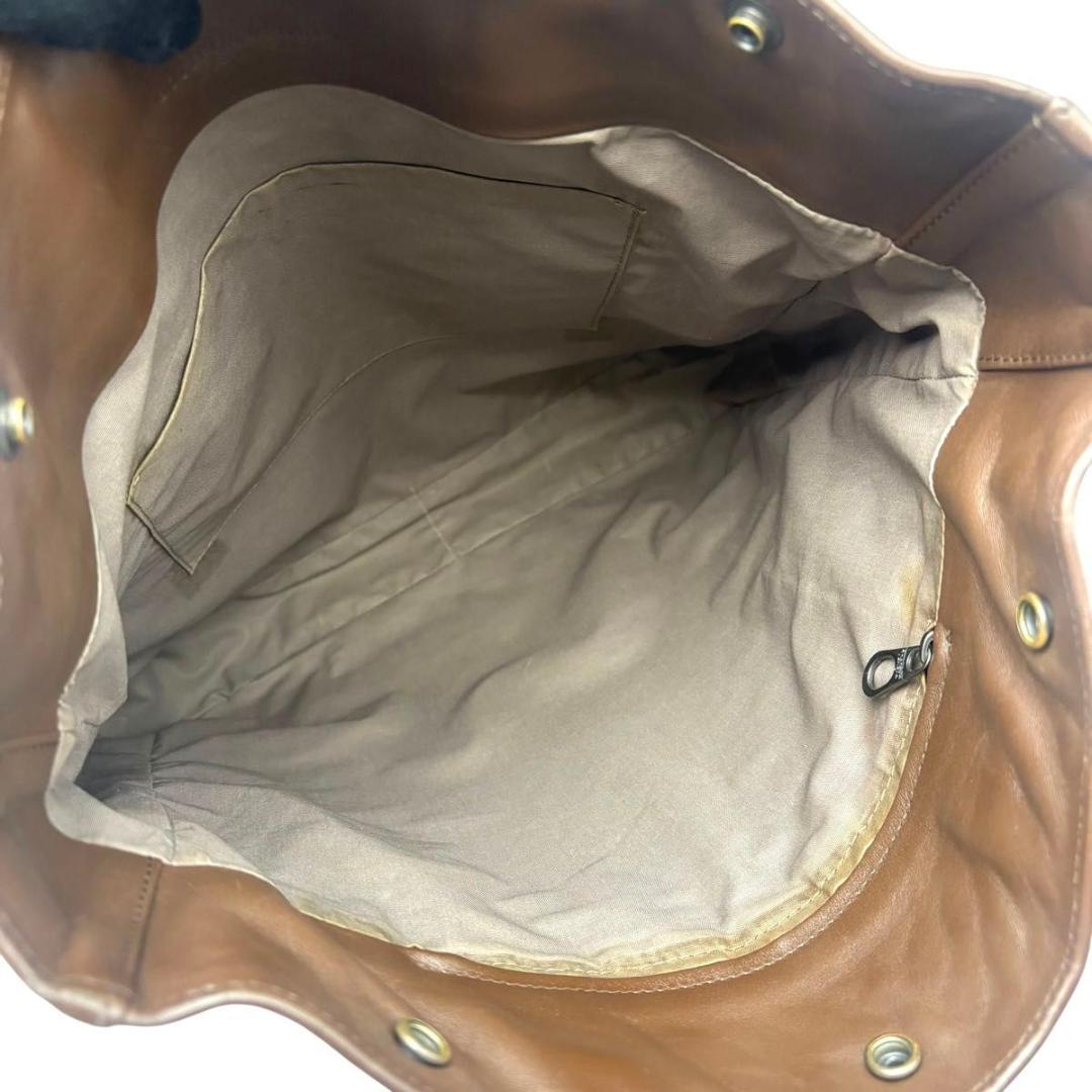 ボッテガヴェネタ アキャトル　トートバッグ イントレチャート ブラウン　A4