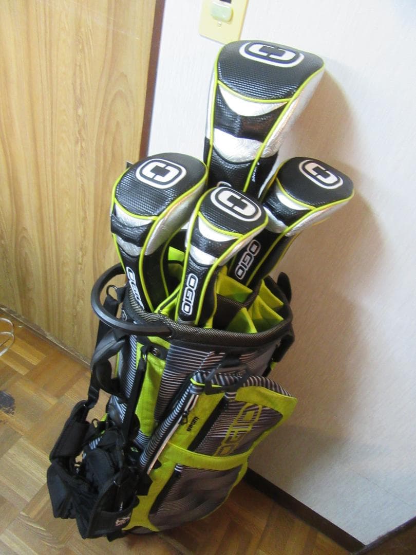 ★☆★豪華★ヘッドカバー付き★OGIO★GROM★14分割★グレー/ライム★☆★